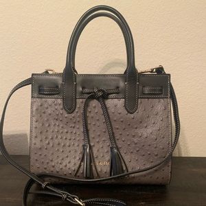 Dooney Ariel cross body ostrich